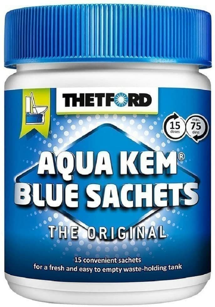 Thetford Aqua Kem Blu Camper Dispersant Black 15 Sachets - Ready To Use
