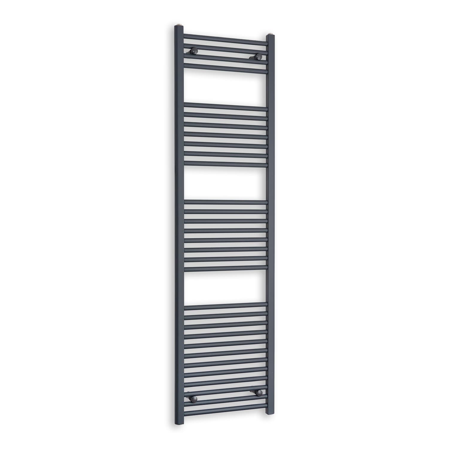 Electric Towel Radiator Anthracite Thermostatic Heated Rail Pre-Filled UK