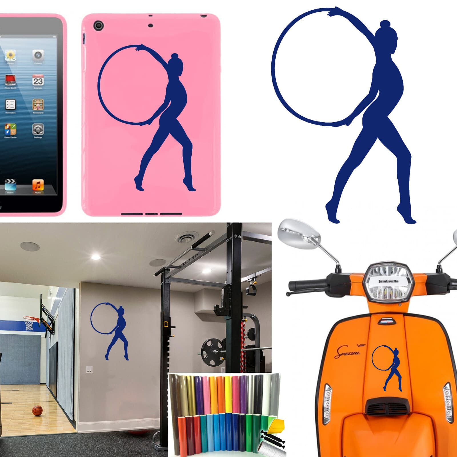 Sticker Vinyl Rhythmic Gymnastics v4. Duration Outer Plus 7 Years