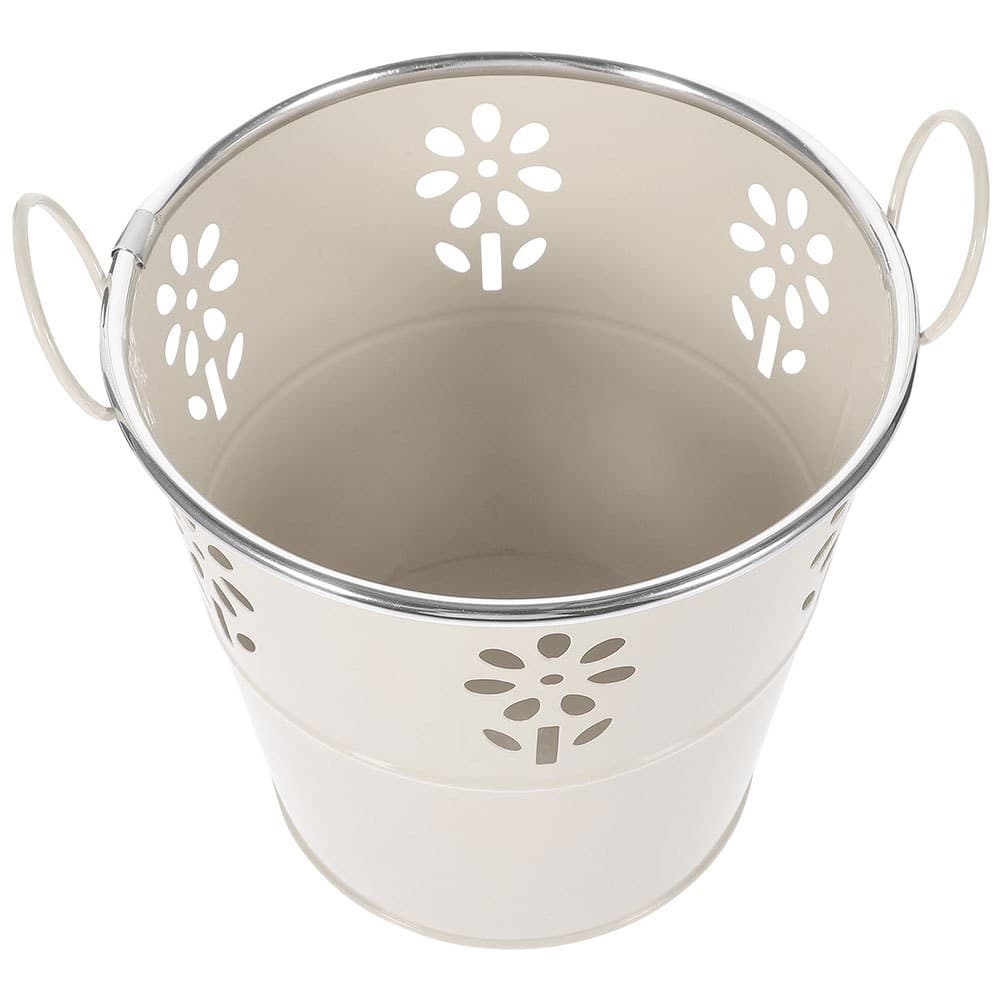 Trick or Treat Bucket Galvanized Buckets for Party Bait with Handles