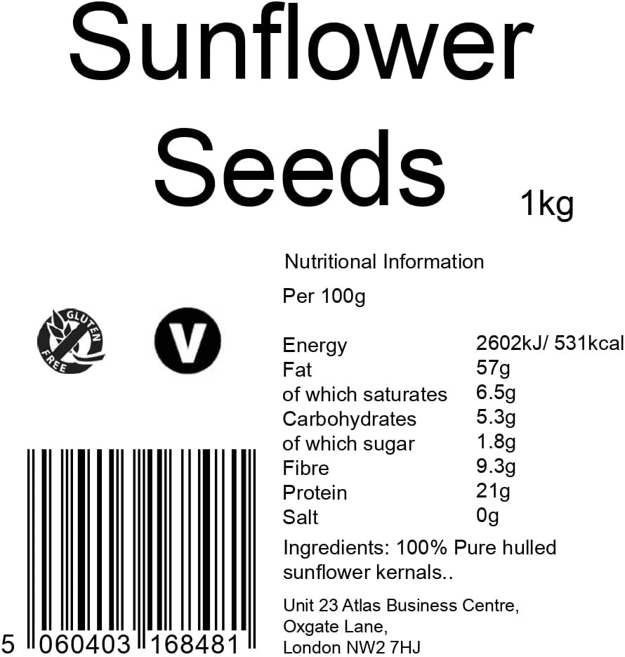 Sunflower Seeds 1Kg| Raw| Hulled| Grade a Quality| No Salt (Reasealable and Recy view 2