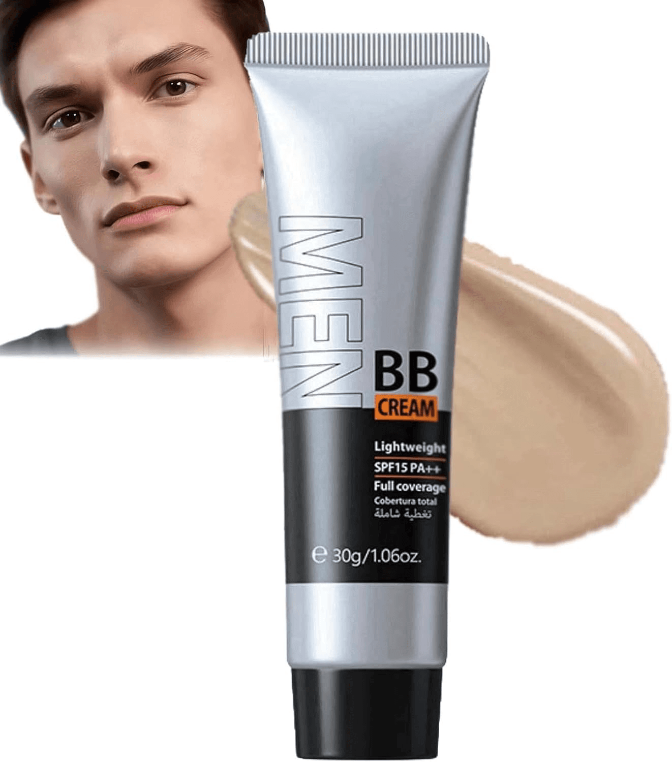 Men'S BB Cream Foundation| Tinted Moisturizer with SPF 15| Medium Coverage for B