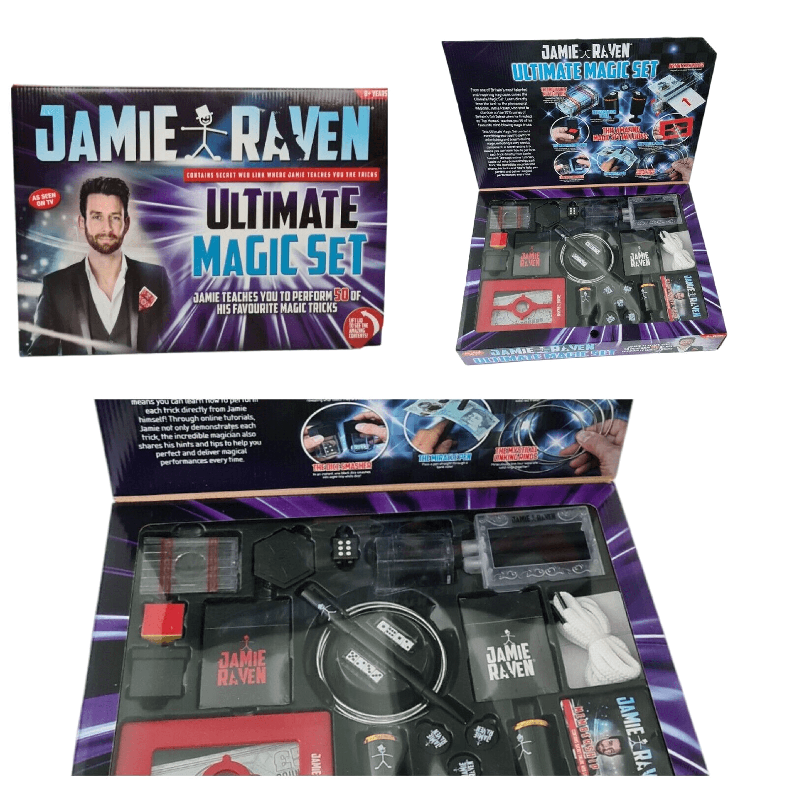 Jamie Raven Ultimate Magic Set 8 Years + NEW -DAMAGE TO THE TOP BOX CORNERS-