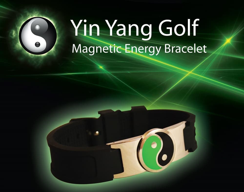 Yin Yang Golf magnetic energy bracelet bio power disc ball marker sport health g
