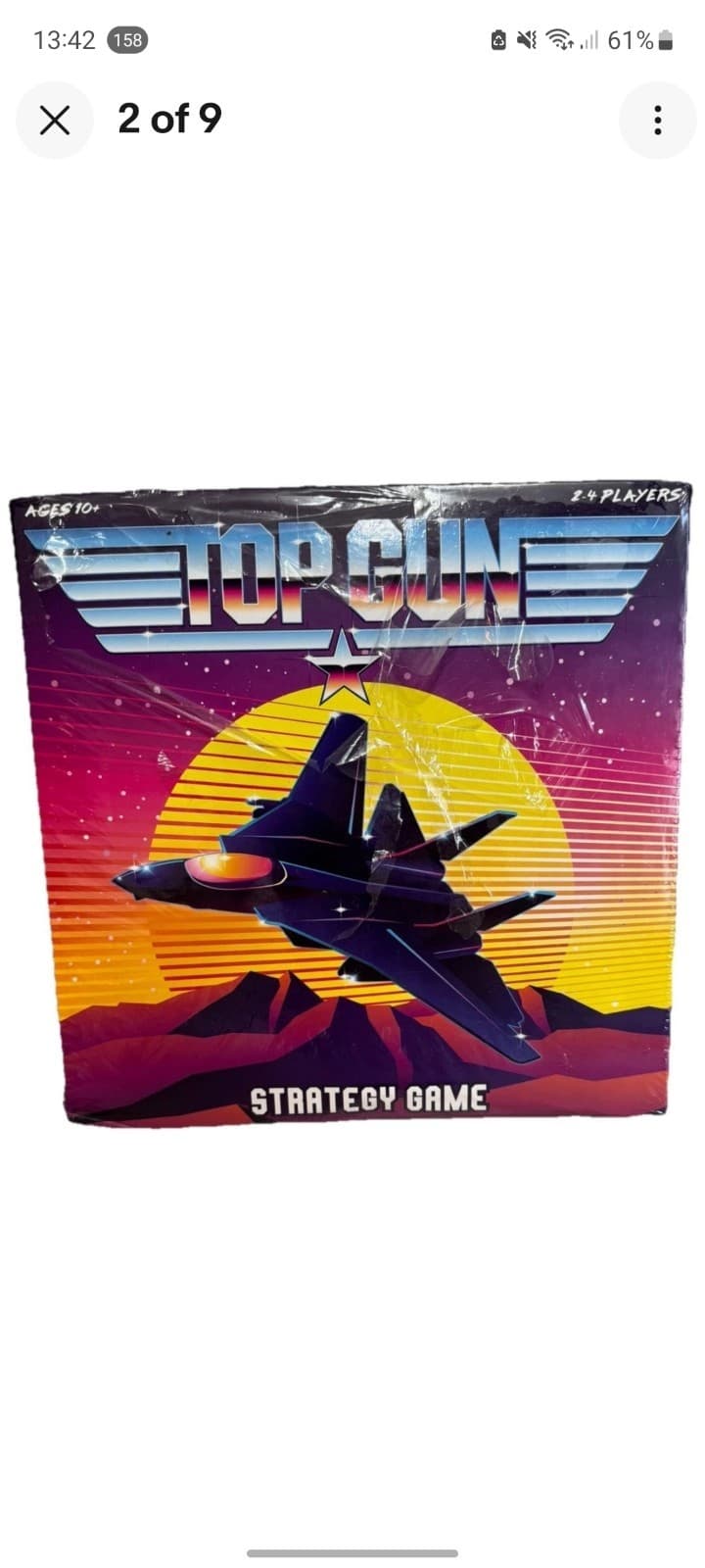 Top Gun Strategy Board Game| Maverick Goose| 2 -4 Players Ages 10+ NEW SEALED