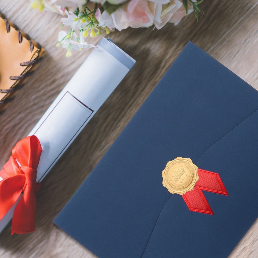 2 Pcs Birth Certificate Holder Paper Envelope Single Award Cover