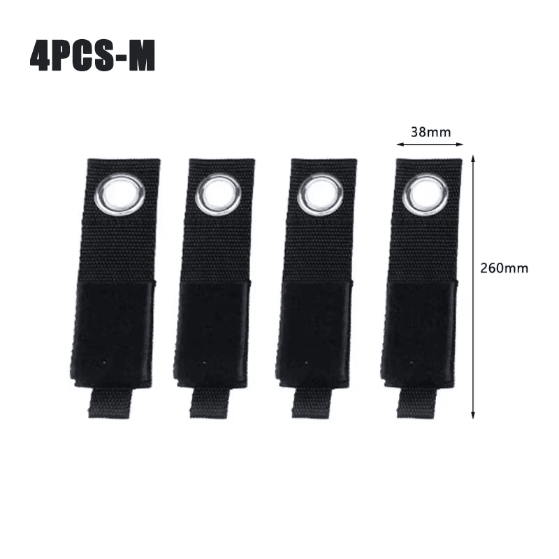 4Pcs Heavy-Duty Storage Straps Reusable Extension Cord Organizer Cable Ties Hose