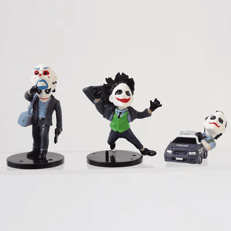 6Pcs Batman Dark Knight Joker Collectible Action Figure Super Hero Toys Models view 2