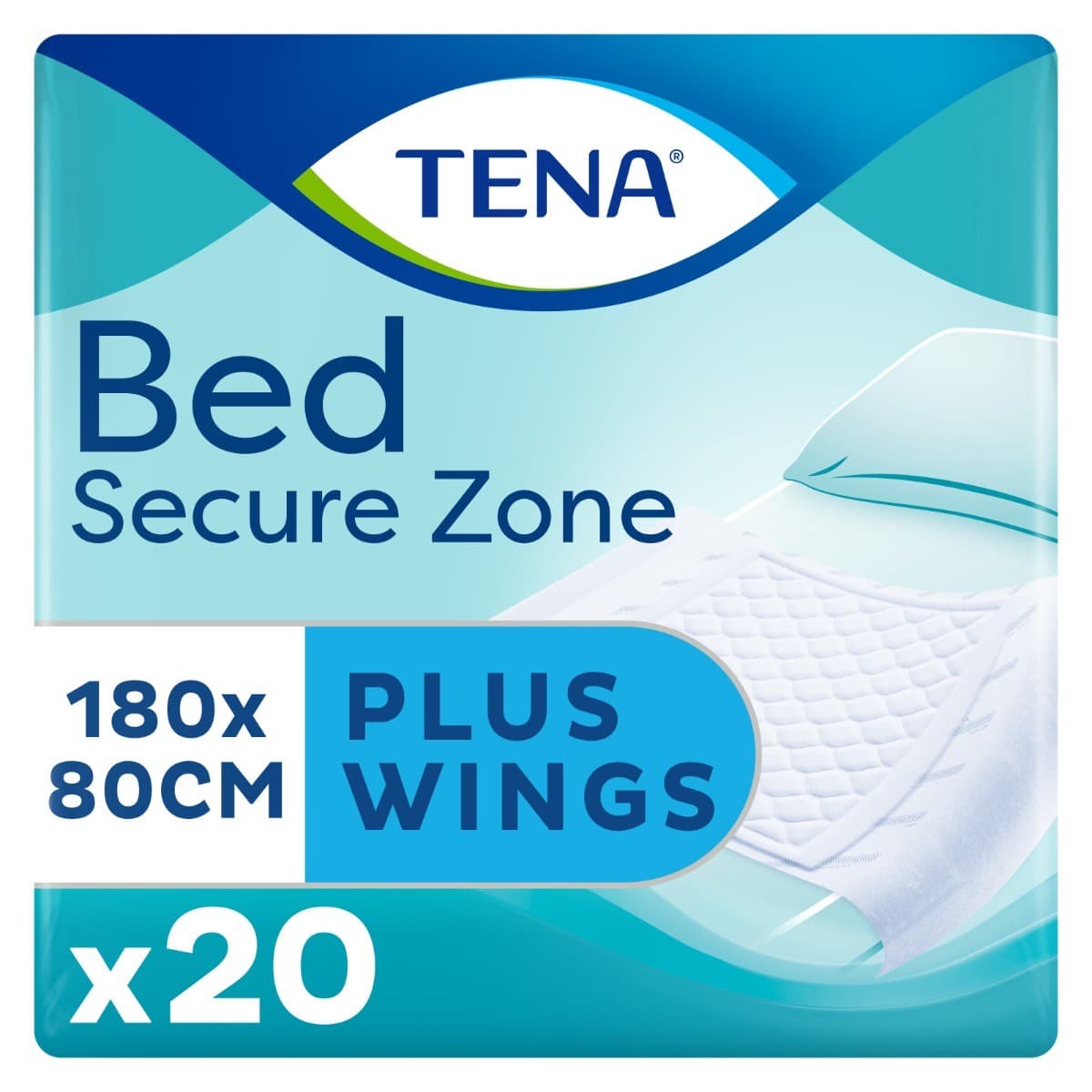 TENA Bed Plus Wings 180x80 - Pack of 20