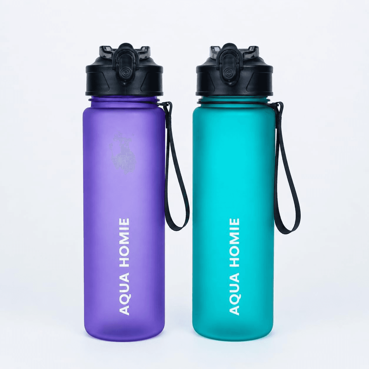 Pack of 2 Water Bottle with Straw 750Ml – Leakproof BPA Free Sports Water Bottle