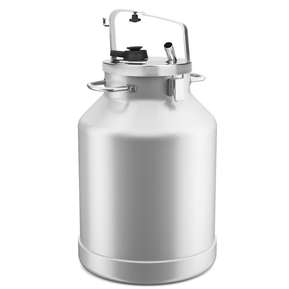 Stainless Steel Milk Bucket Pail Cover Lid With Gasket Plug Seat NEW