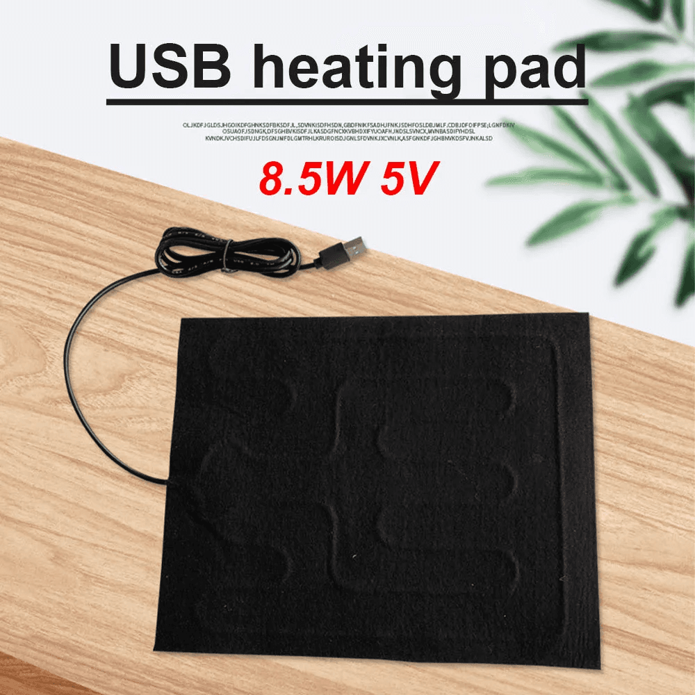 USB Heating Pad Folding Heated Sheet Car Seat Heating Cushion Seat Warmer Waterp view 2