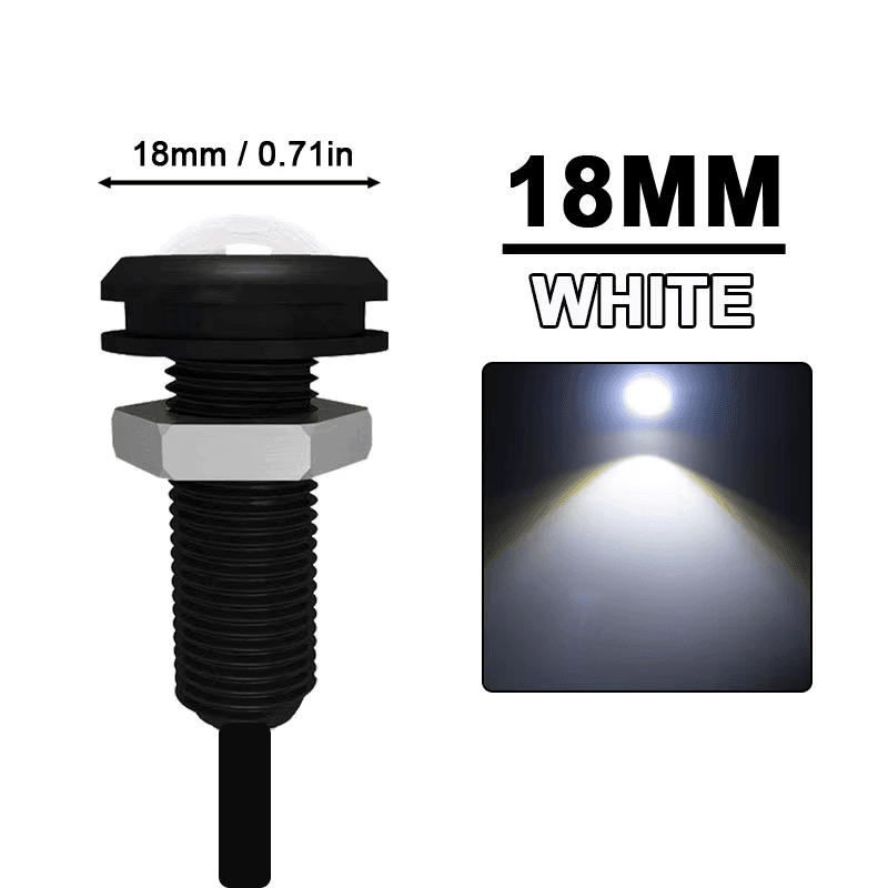 2/10 PCS 18MM/23MM Car Eagle Eye LED Light 12V Daytime Running Light DRL Auto Pa