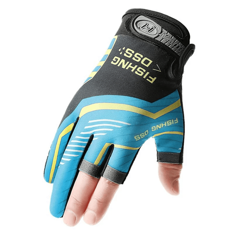 1Pair Luya Fishing Gloves Sunscreen Windproof Breathable Cut Resistant anti Slip