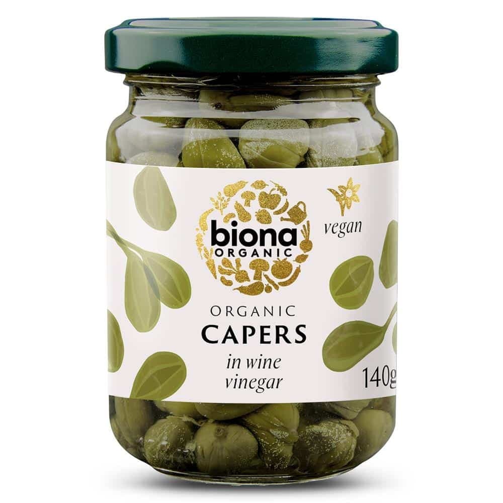 Biona Biona Capers in Wine Vinegar Organic 140g-2 Pack