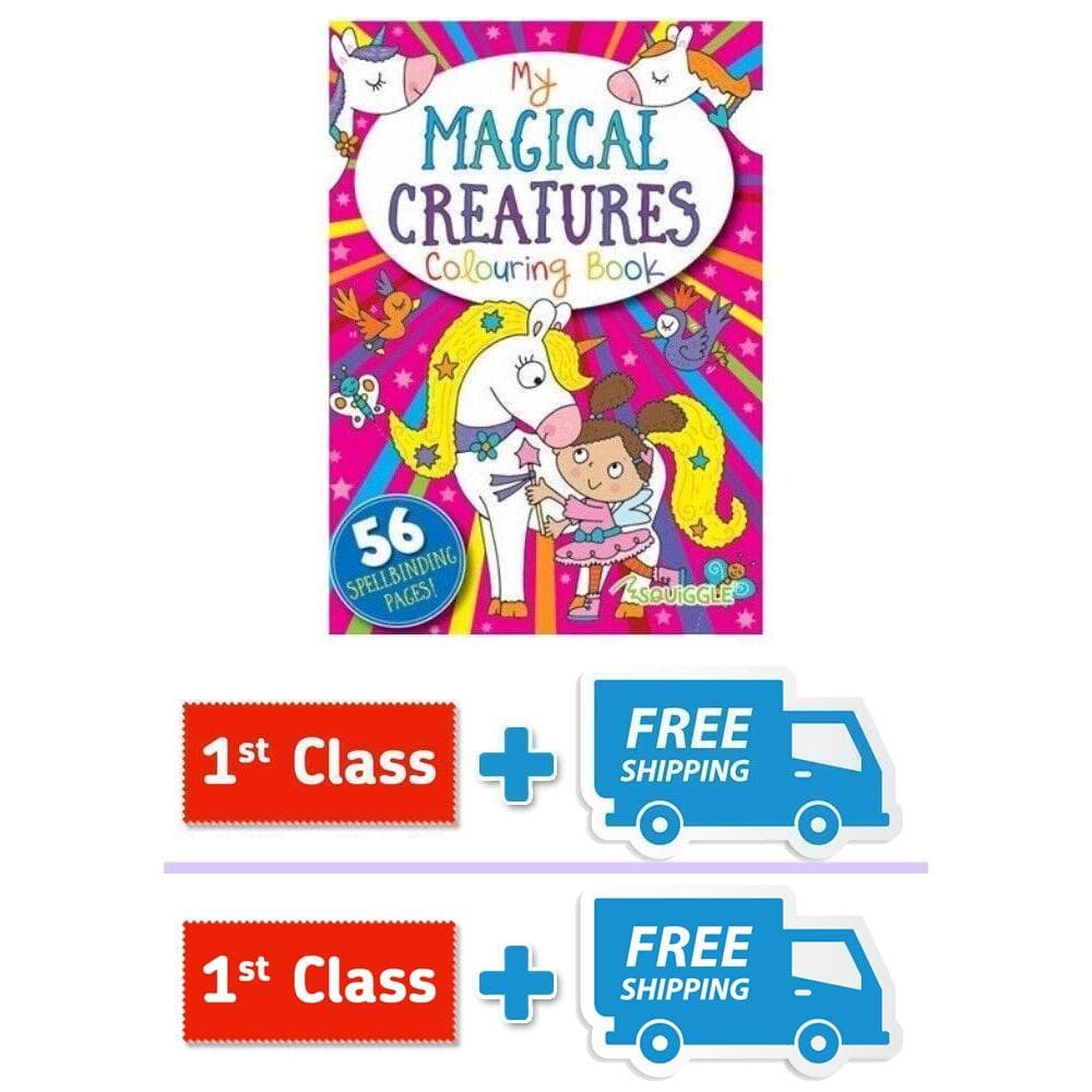 A4 Magical Creatures Colouring In Book - Girls Kids Childrens. view 2