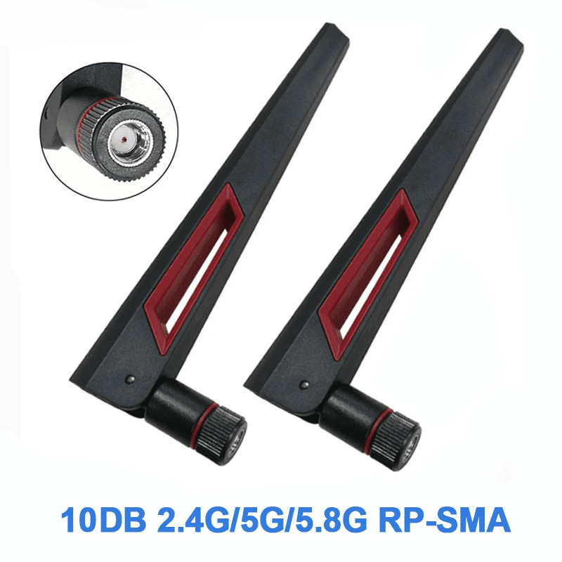 10Dbi WIFI Antenna 2.4Ghz 5Ghz 5.8Ghz RP SMA Male Universal Antena Wifi for Ampl