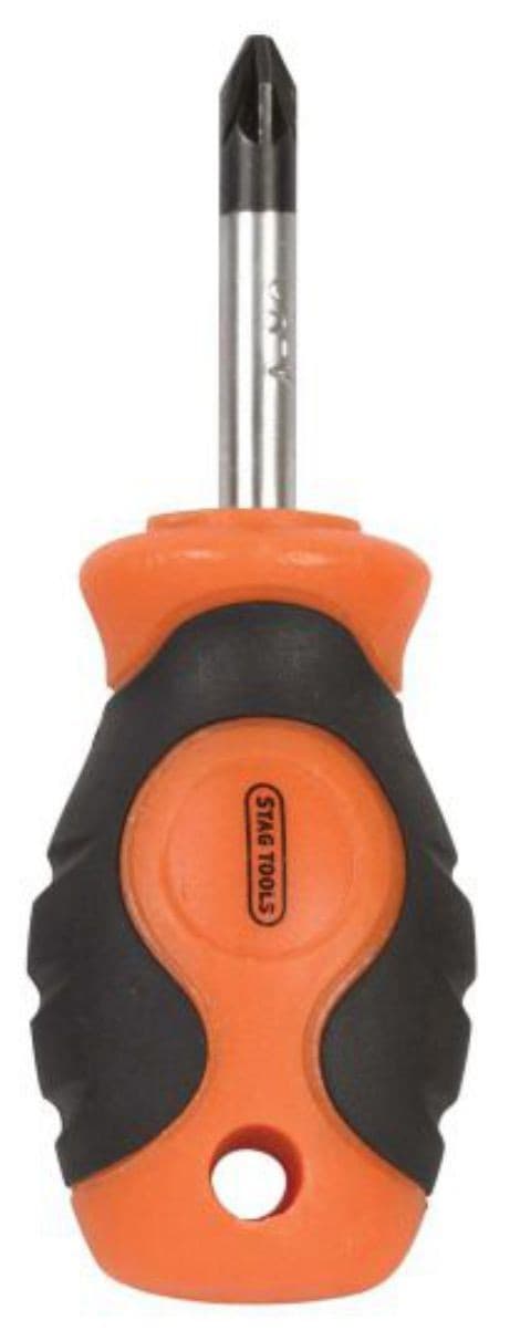 Stag Tools Pozidrive Pzd Screwdriver Pz2 X 38mm Soft Handle Magnetic Tip STA182