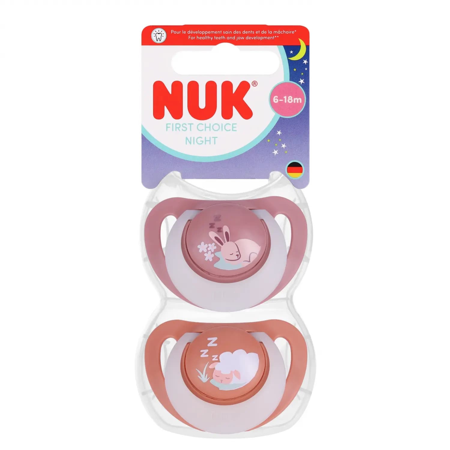 4008600448204 Nuk Smoczek UspokajajĄcy 2 Elementy 6-18m First Choice KrÓlik/owca