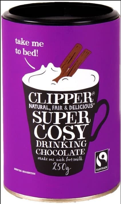 Clipper Fairtrade Super Cosy Drinking Chocolate 250g