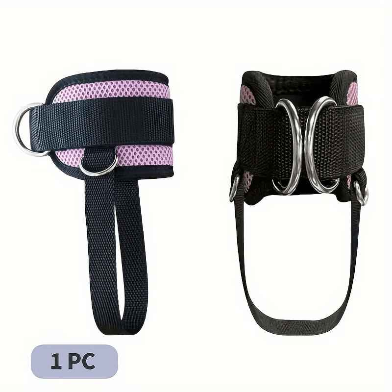 Fitness Ankle Straps Adjustable D-Ring Support Cuffs Gym Leg Strength Workouts P