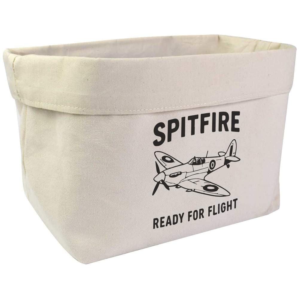 Large 'Spitfire Ready For Flight' Canvas Organiser / Storage Bag (OR00040302)