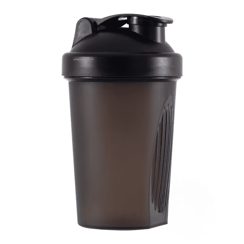 400ML Shaker Bottle with Stainless Ball BPA Free Plastic Protein Shakes Leakproo