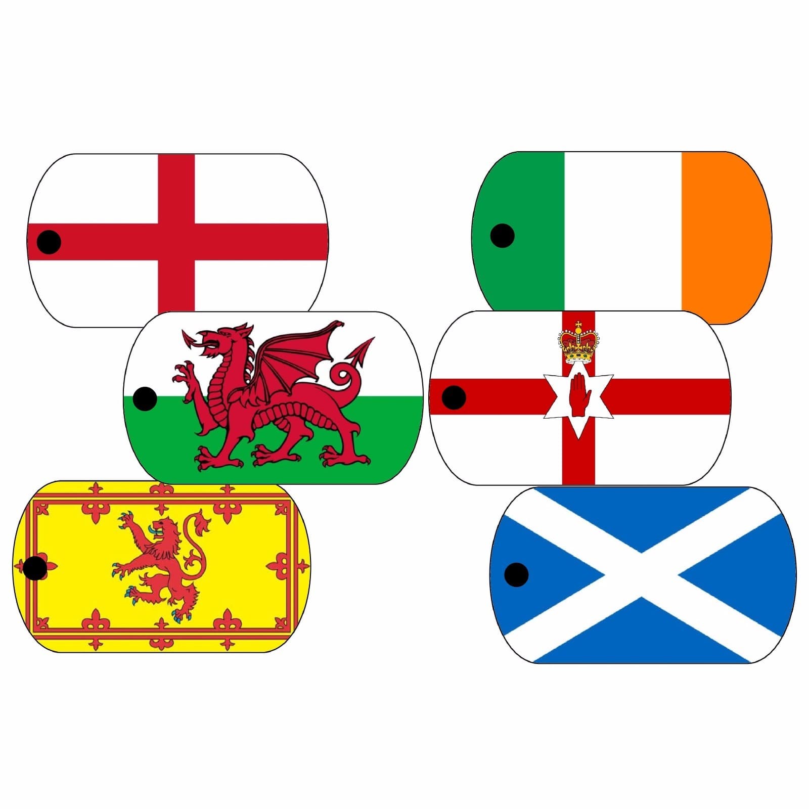 Trackable Tag for Geocaching - UK Flags - Unactivated - just like a Travel Bug