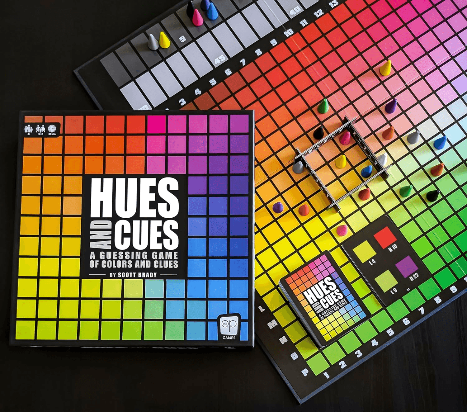 Usaopoly | Hues and Cues | Guessing Board Game | Ages 8+ | 3-10 Players | 30 Min view 2