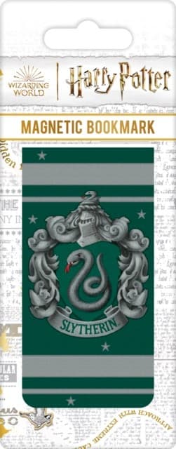 Harry Potter Colourful Crest Slytherin Magnetic Bookmark PAPERBACK 5050293651873