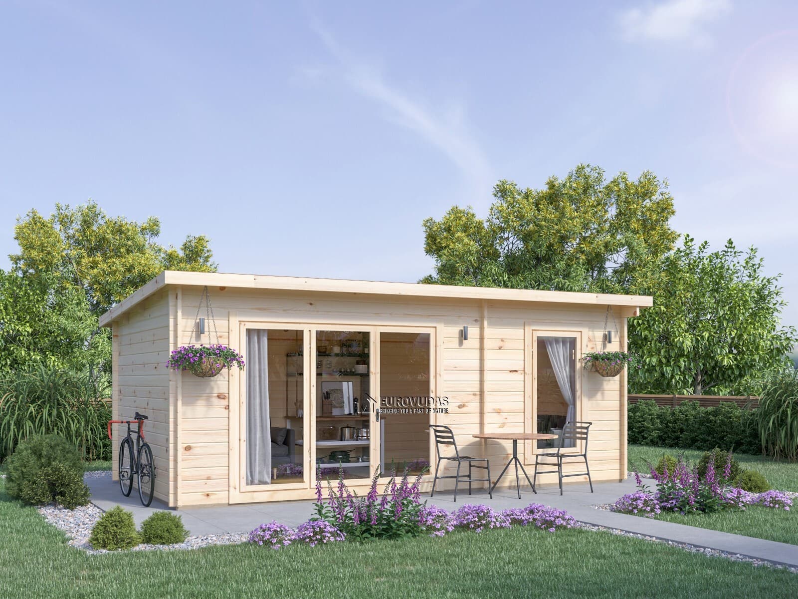Log cabin LONDON 6x3 m / 44 mm walls + CLADDING* FREE DELIVERY!*
