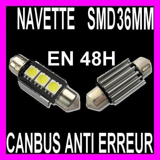 3 LED SMD C5W 36MM Anti Error Ceiling Light White 12V