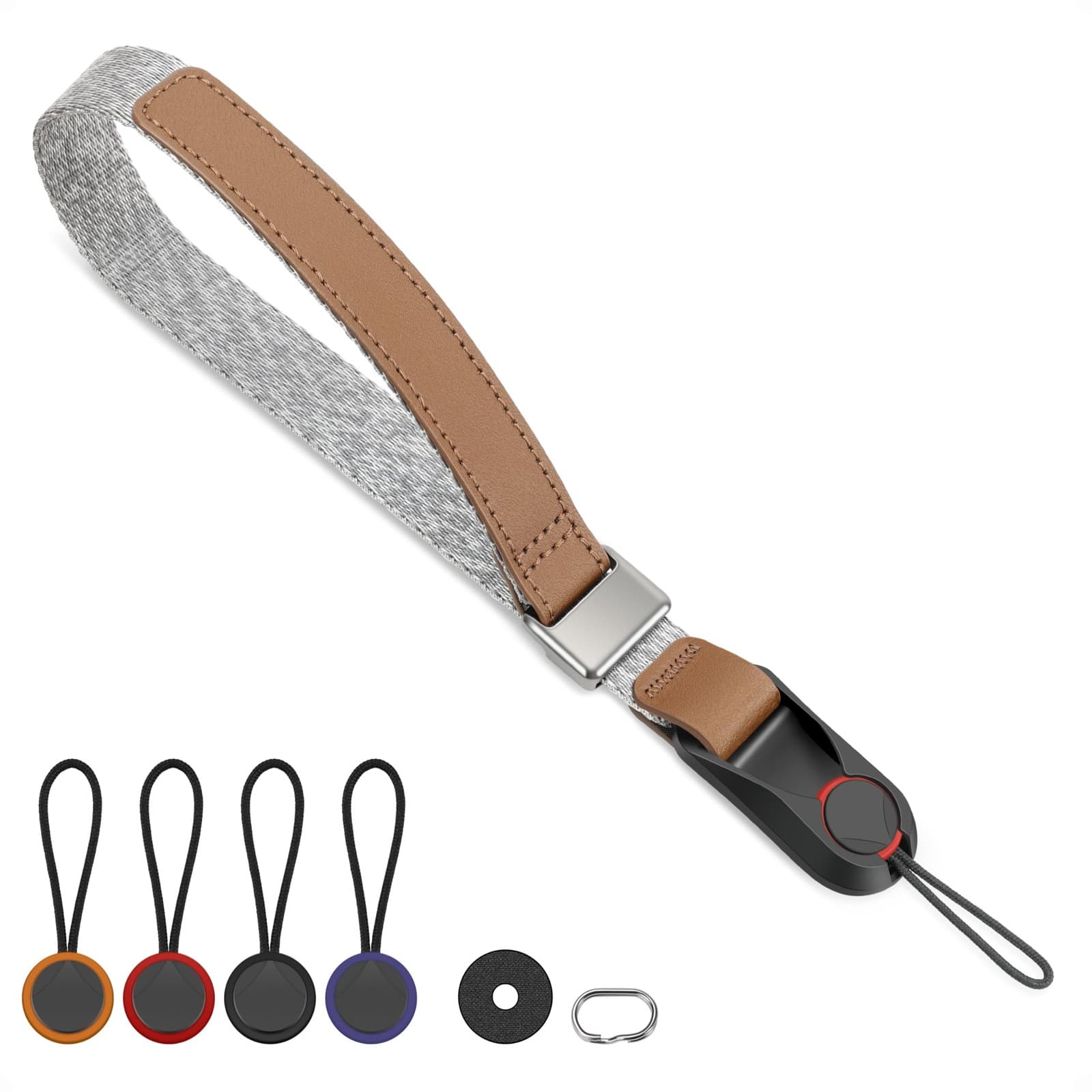 SUNYA Camera Wrist Strap with Quick Release Buckle. One Size| Grey Black