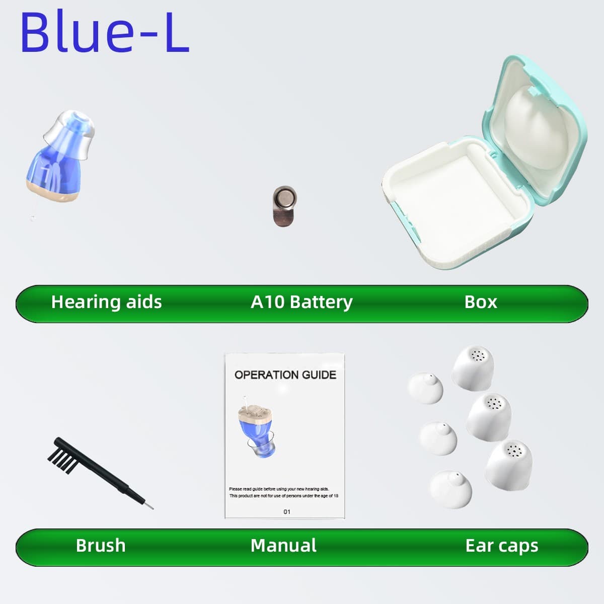MiNi Digital Hearing Aids Invisible Sound Voice Amplifier Enhancer with Battery