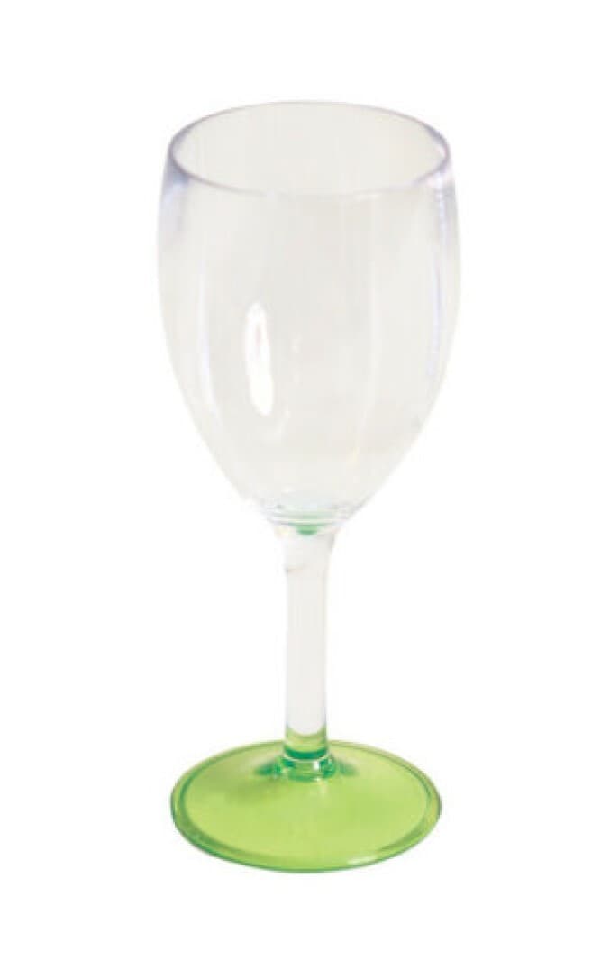 Quest Elegance Acrylic Glass Range Wine Glass Lime Caravan Motorhome 0186-LIME view 2