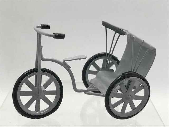 Miniature Coated Wire Pedal motion transport models - Hand crafted and Painted.