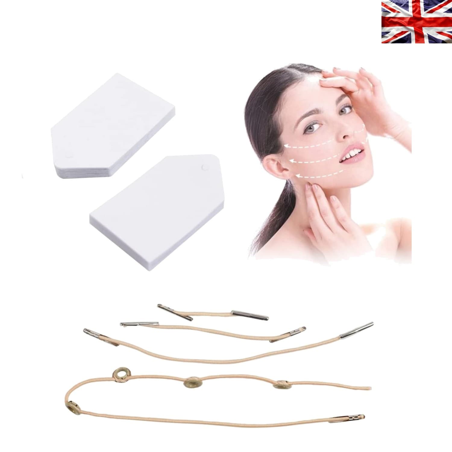 40 PCS V-Shape Face Lift Stickers - Waterproof and Hypoallergenic Lift Solution
