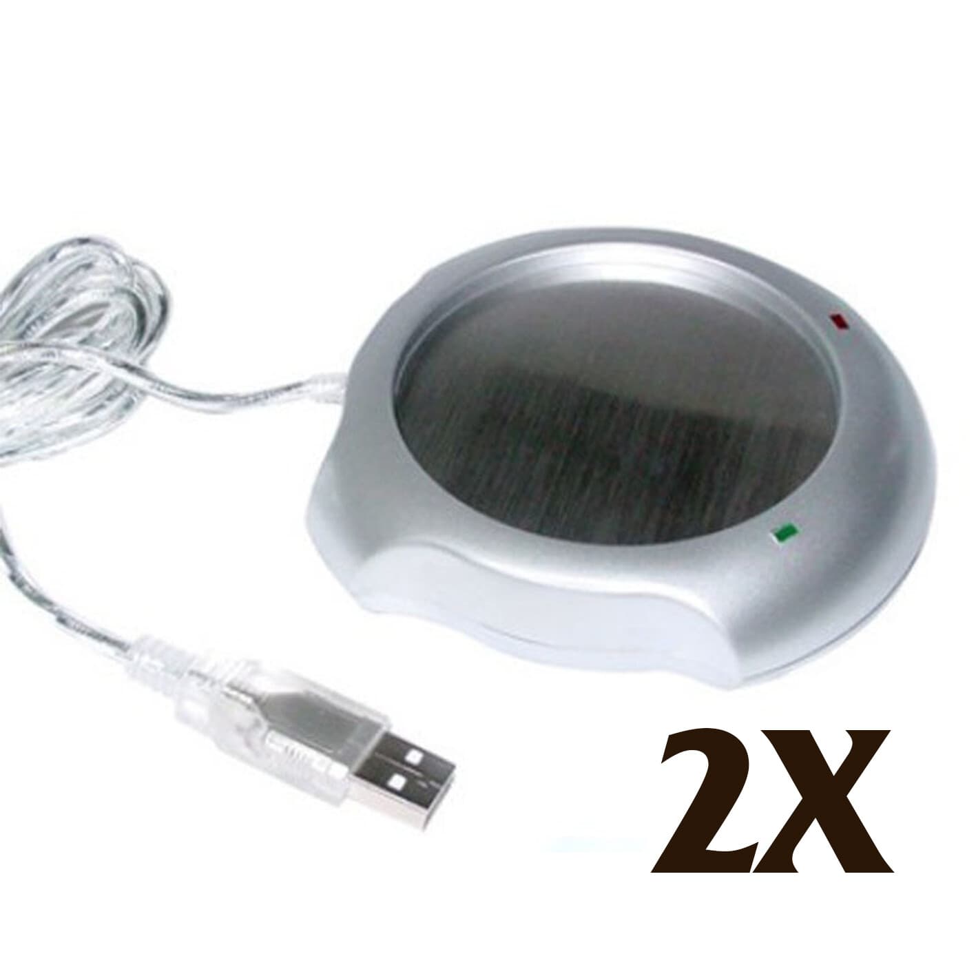 2X Office House Use USB Powered Tea Coffee Milk Cup Mug Warmer Heater Pad