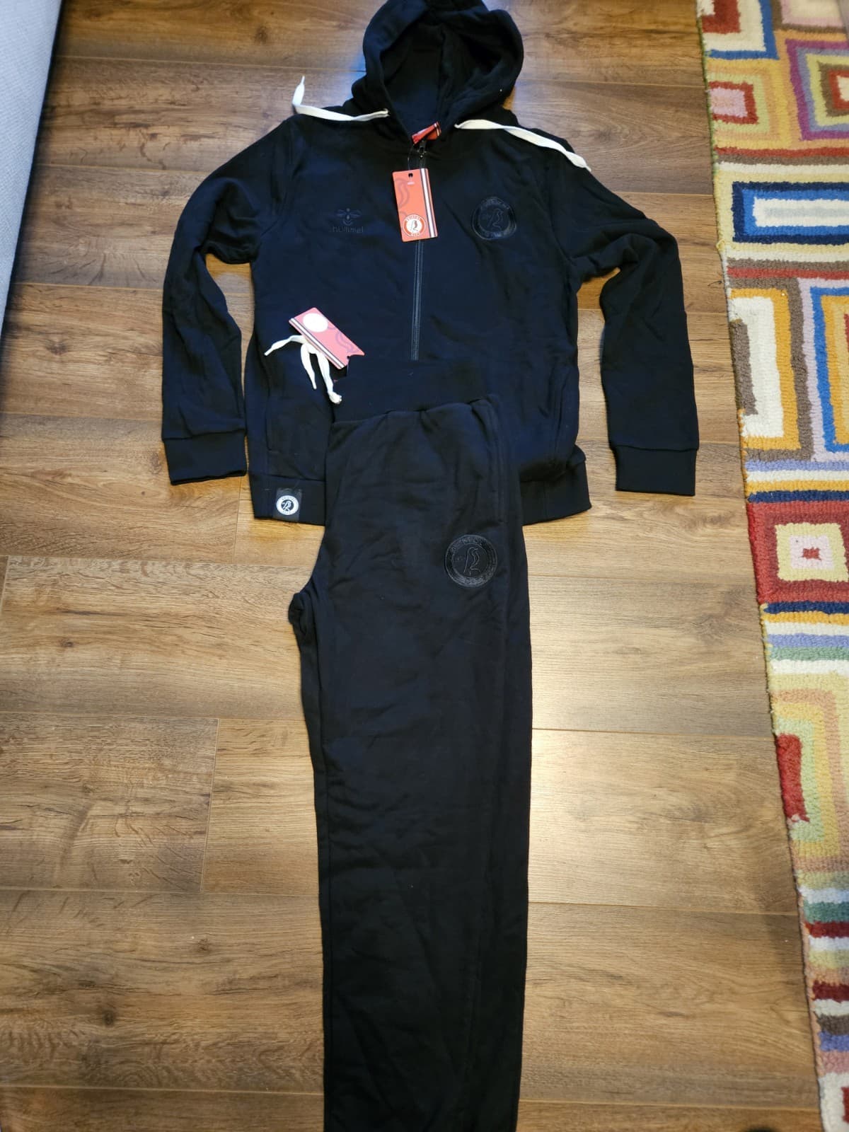 Hummel Bristol City Black  hooded sweatshirt and Joggers Size women 12 BNWT