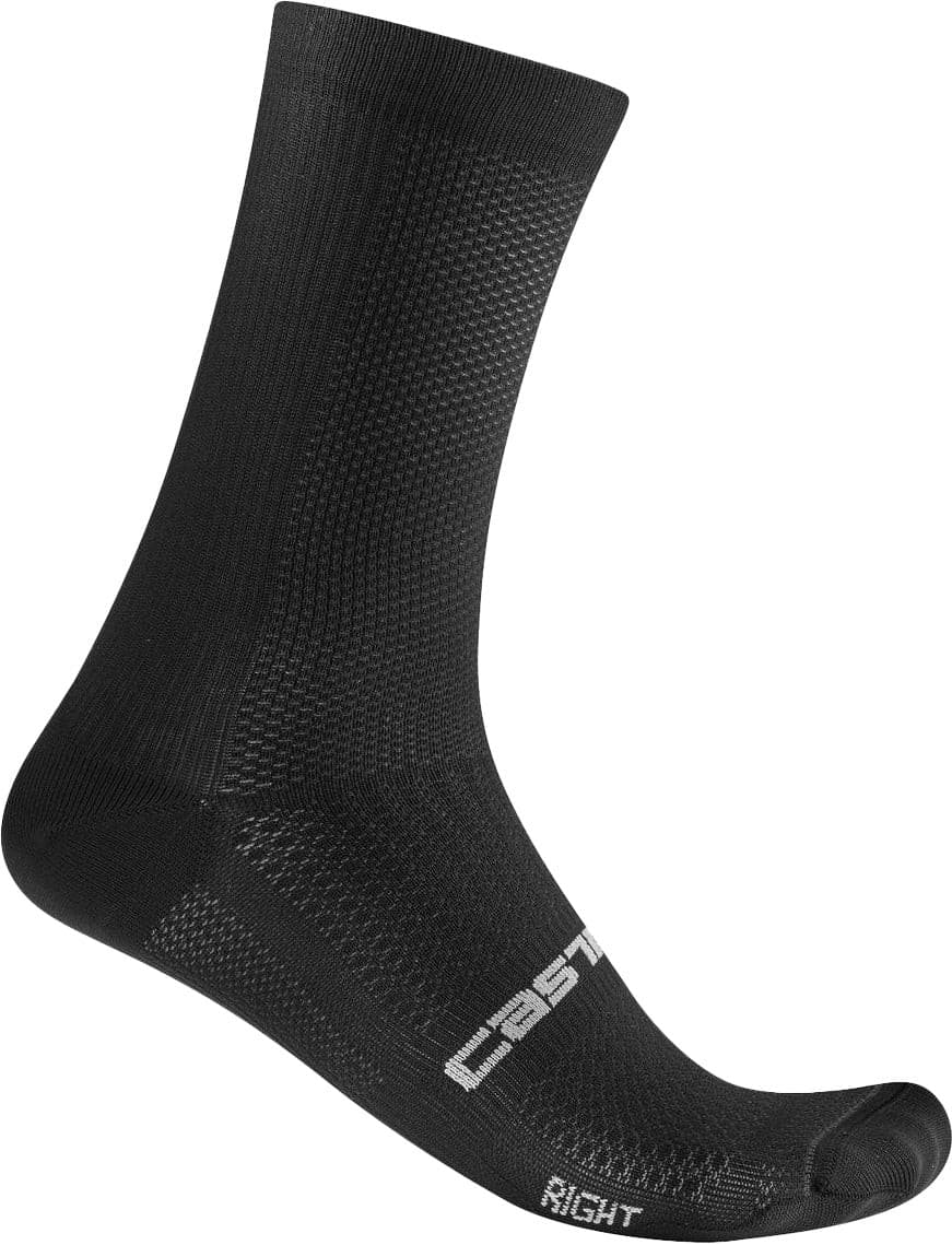 Castelli Espresso 18 Cycling Socks Black Bike Cycle Breathable Comfort Mens