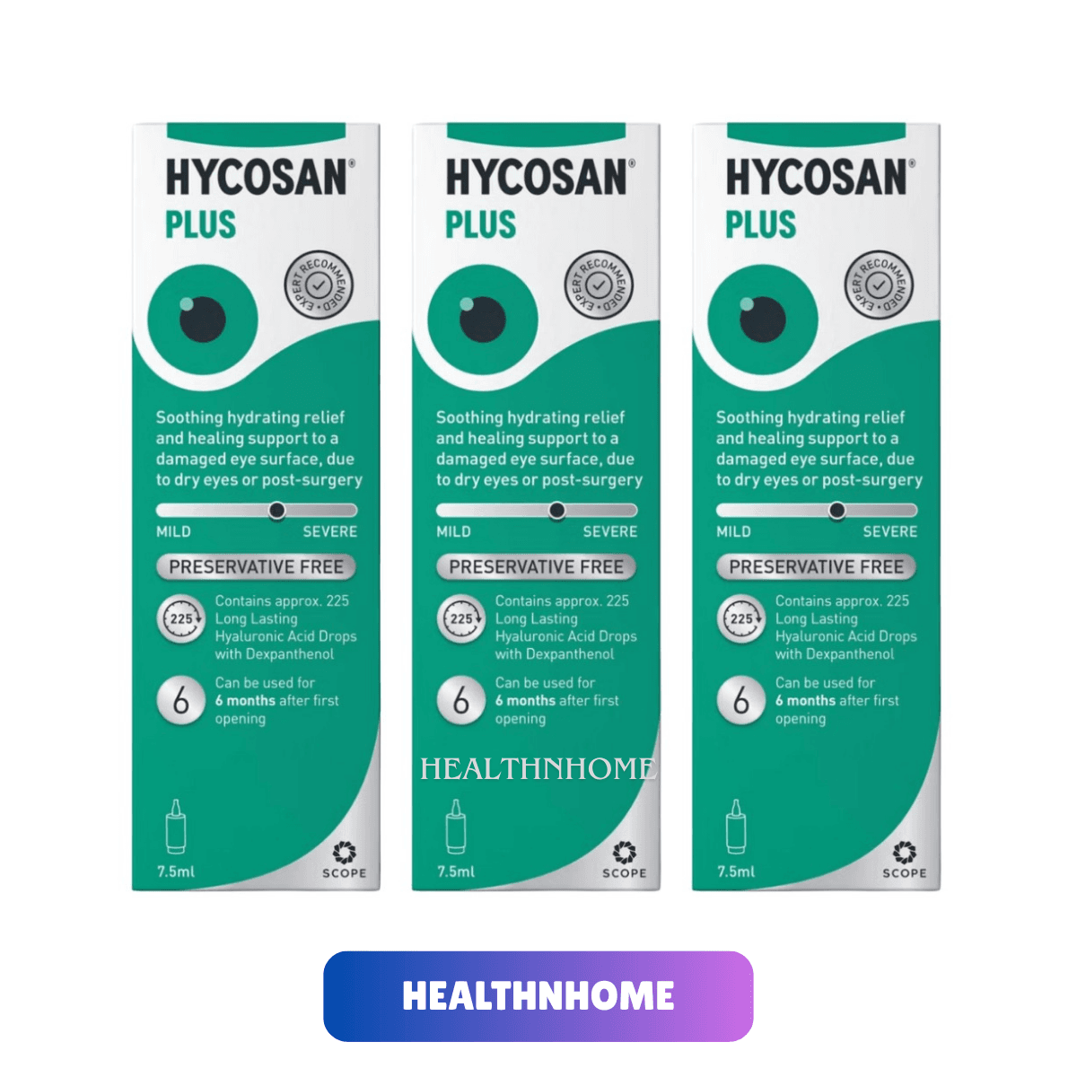 3x Hycosan Eye Drops -Fresh / Night / Original / Plus / Extra / Intense / Shield