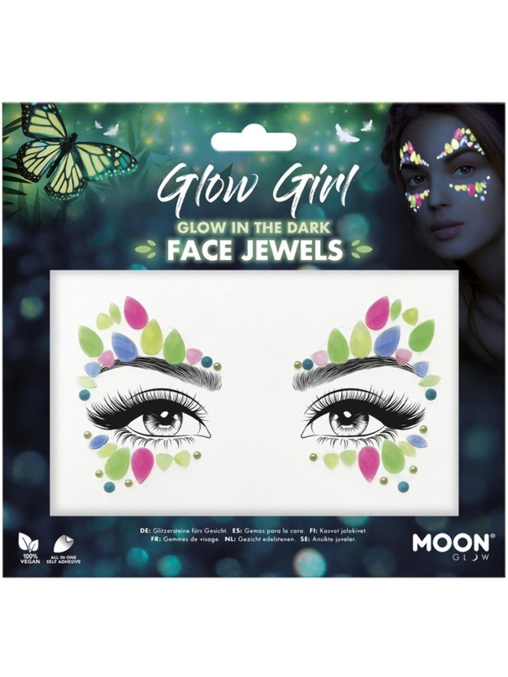 Moon Glow Face Jewels| Glow Girl