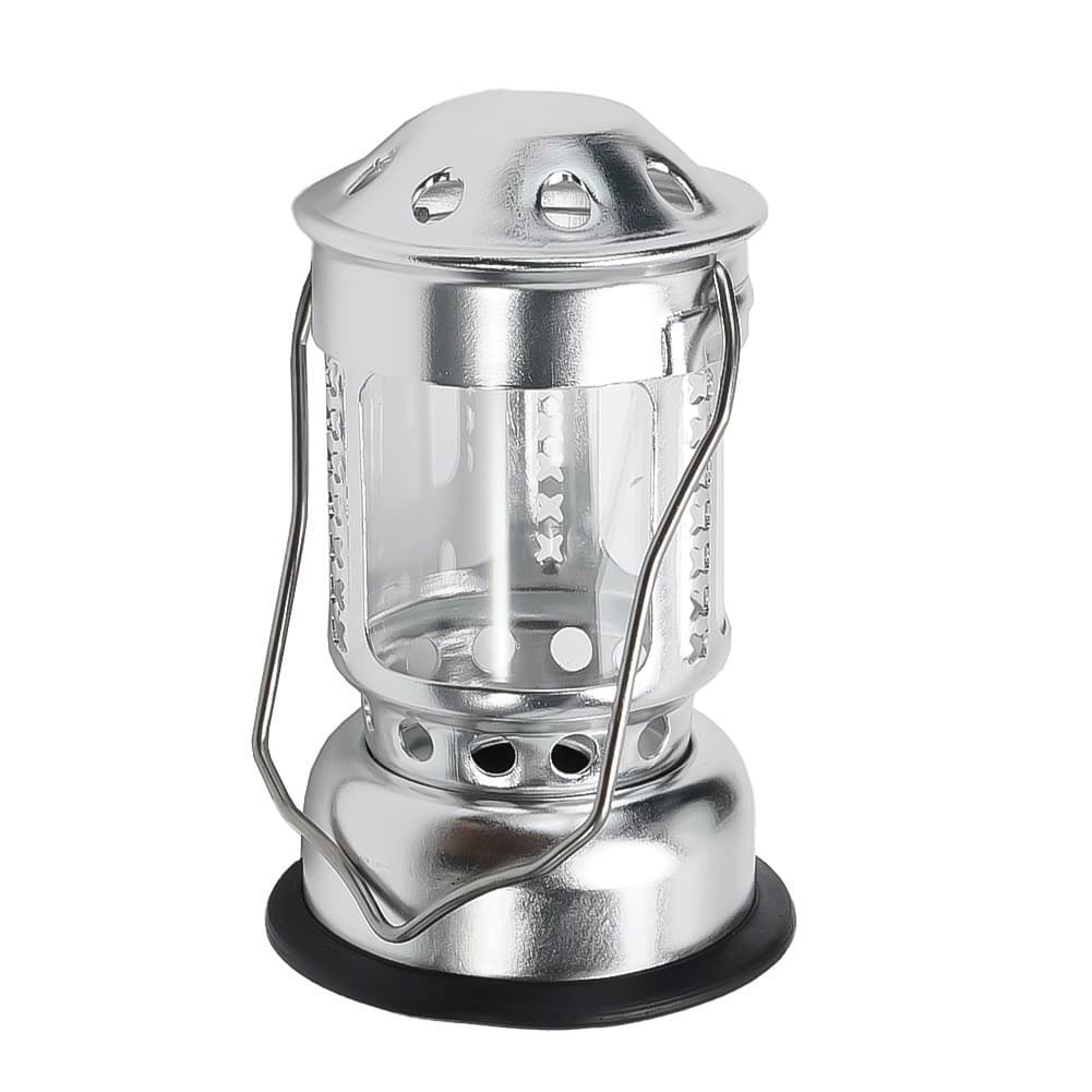 Outdoor Camping Tealight Holder Modern Style Silver 11cm In Height About 110g
