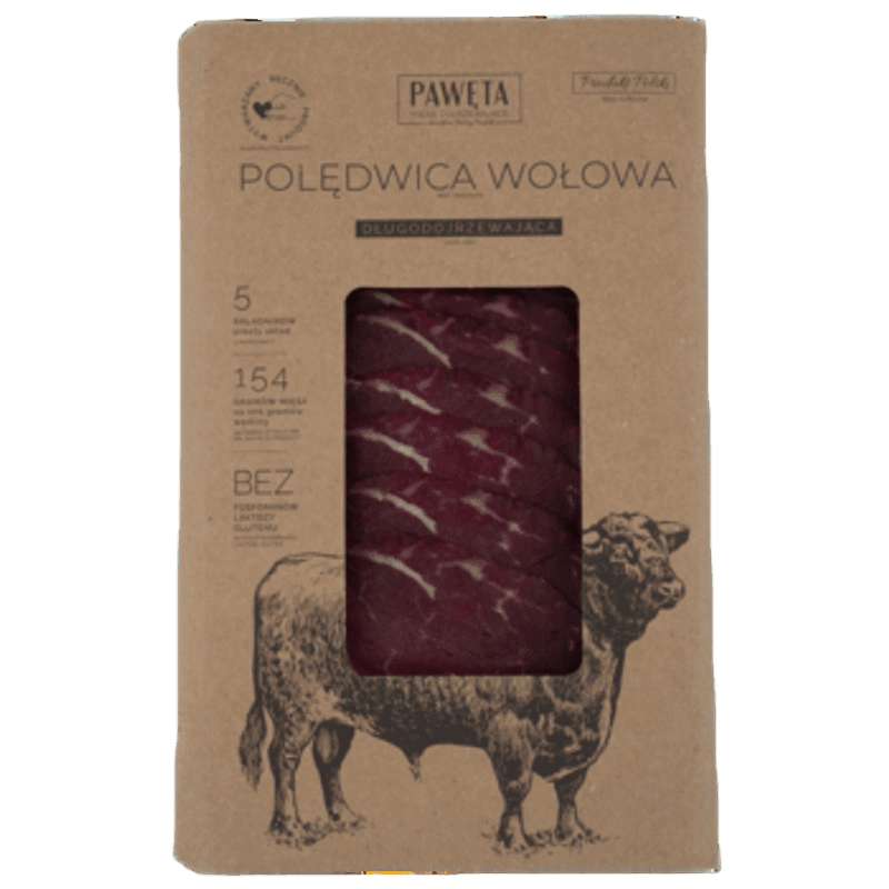 5906301065593 Pawęta Polędwica wołowa dojrzewająca plastry 65 g