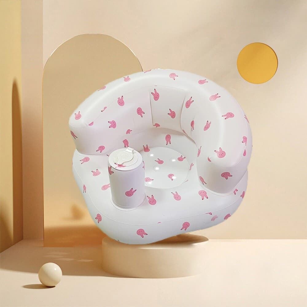 Inflatable Baby Seat for Baby 3-36 Months,Built in Air Pump Children Baby Sofa