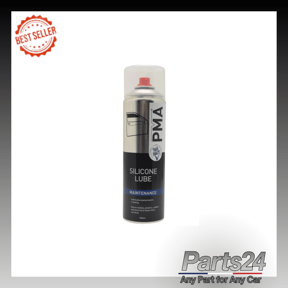 PMA Silicone Lube 500ml Lubricant Prevents Cracking Metal Plastic Aerosol Spray