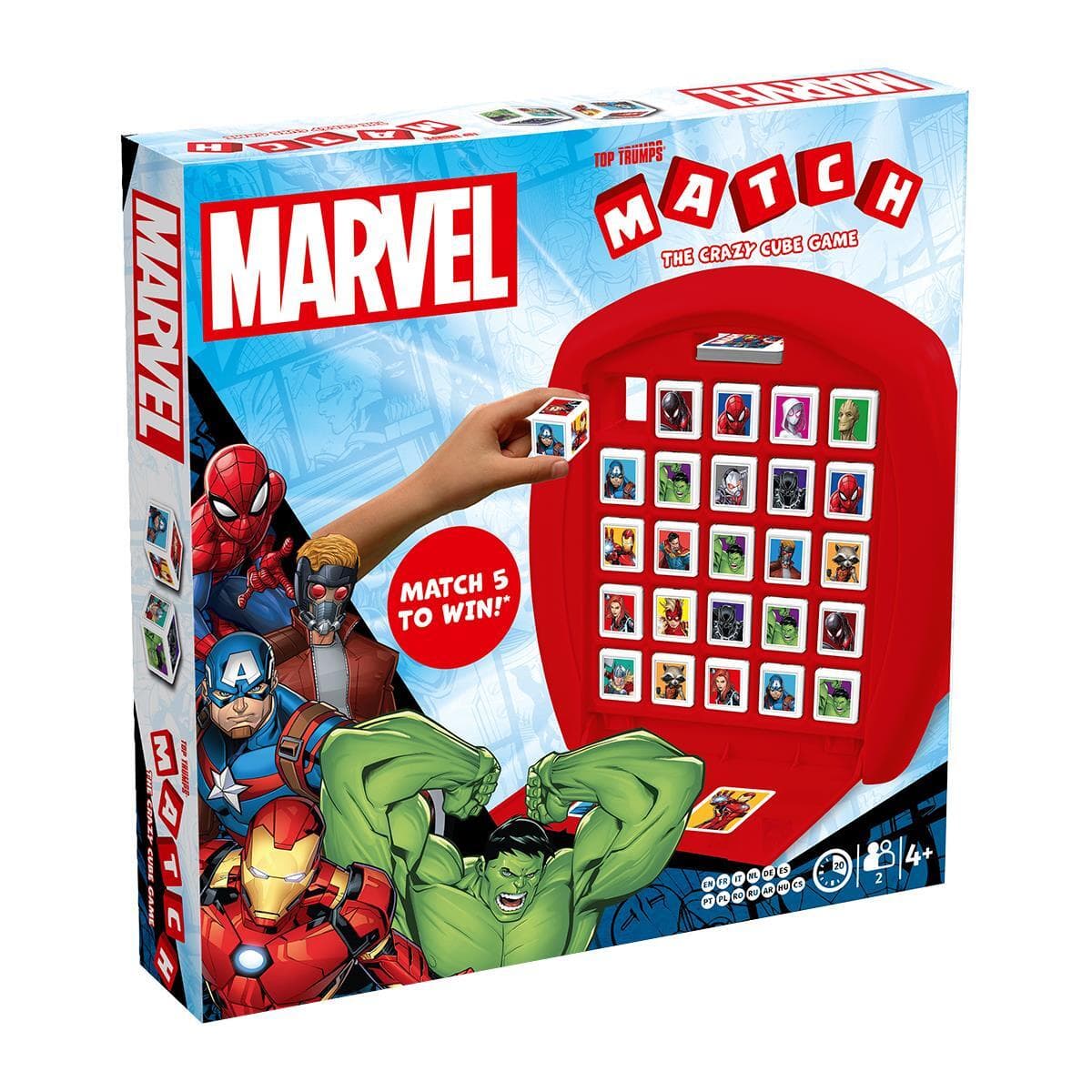 Marvel Top Trumps Match - The Crazy Cube Game - New and Sealed