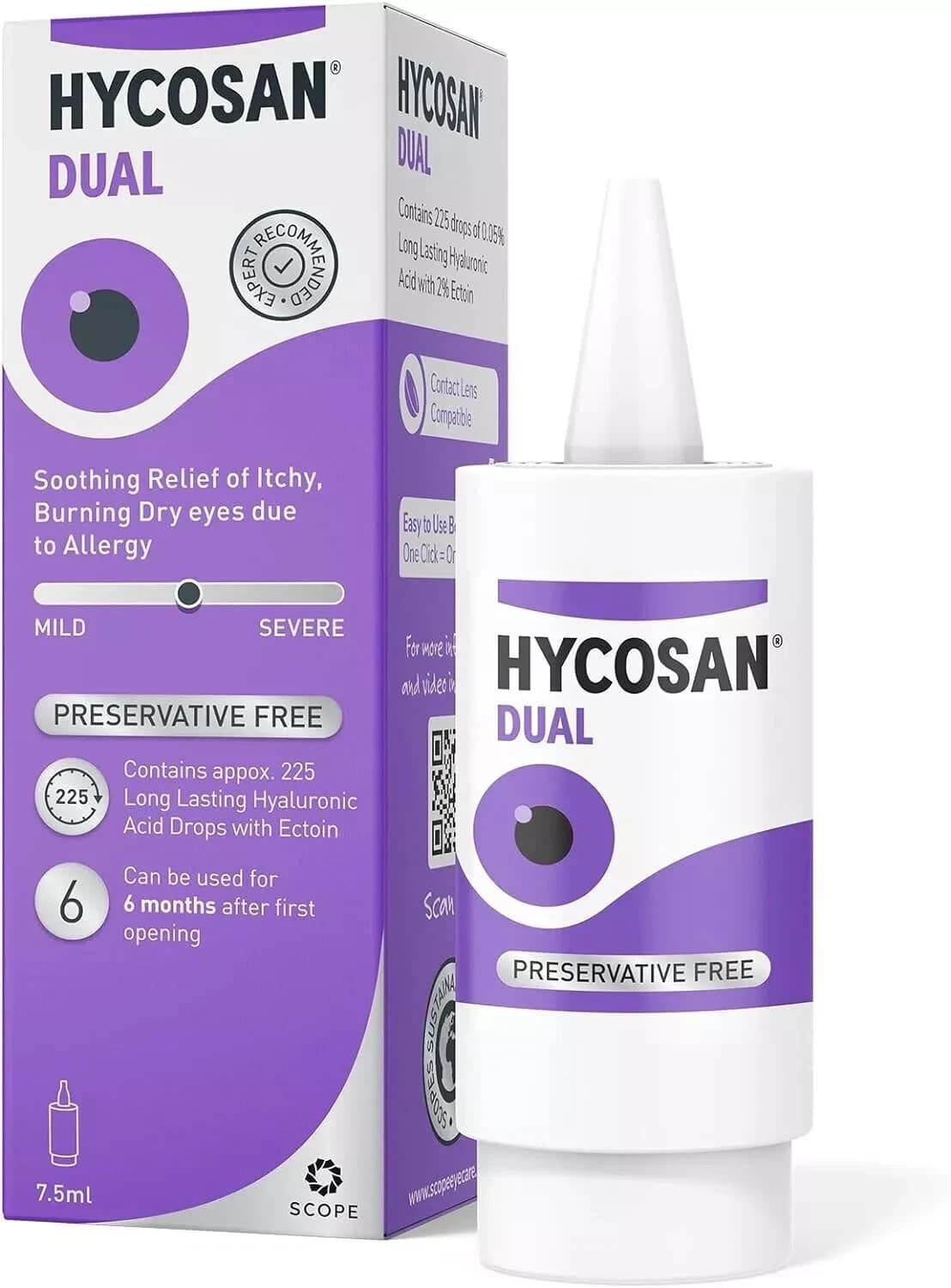 1x 7.5ml Hycosan Dual Eye Drops