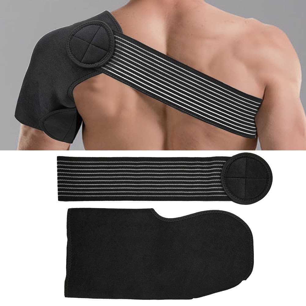 Adjustable Gym Sports Care Single Shoulder Support Back Neoprene Brace Guard EC view 2
