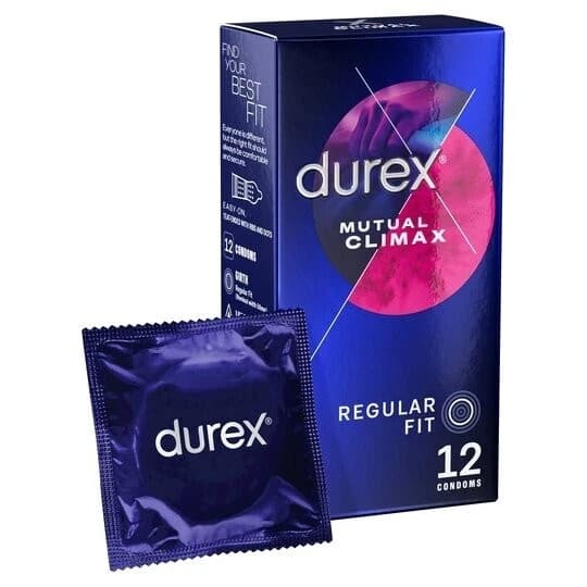 Durex Mutual Climax 12 Pack Latex Condoms| FREE POST| 2028-2029